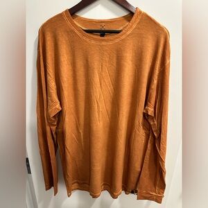 Lululemon Athletica Orange Long Sleeve Tee